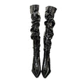 Patent Stiletto Heel Pile Style Thigh High Boots