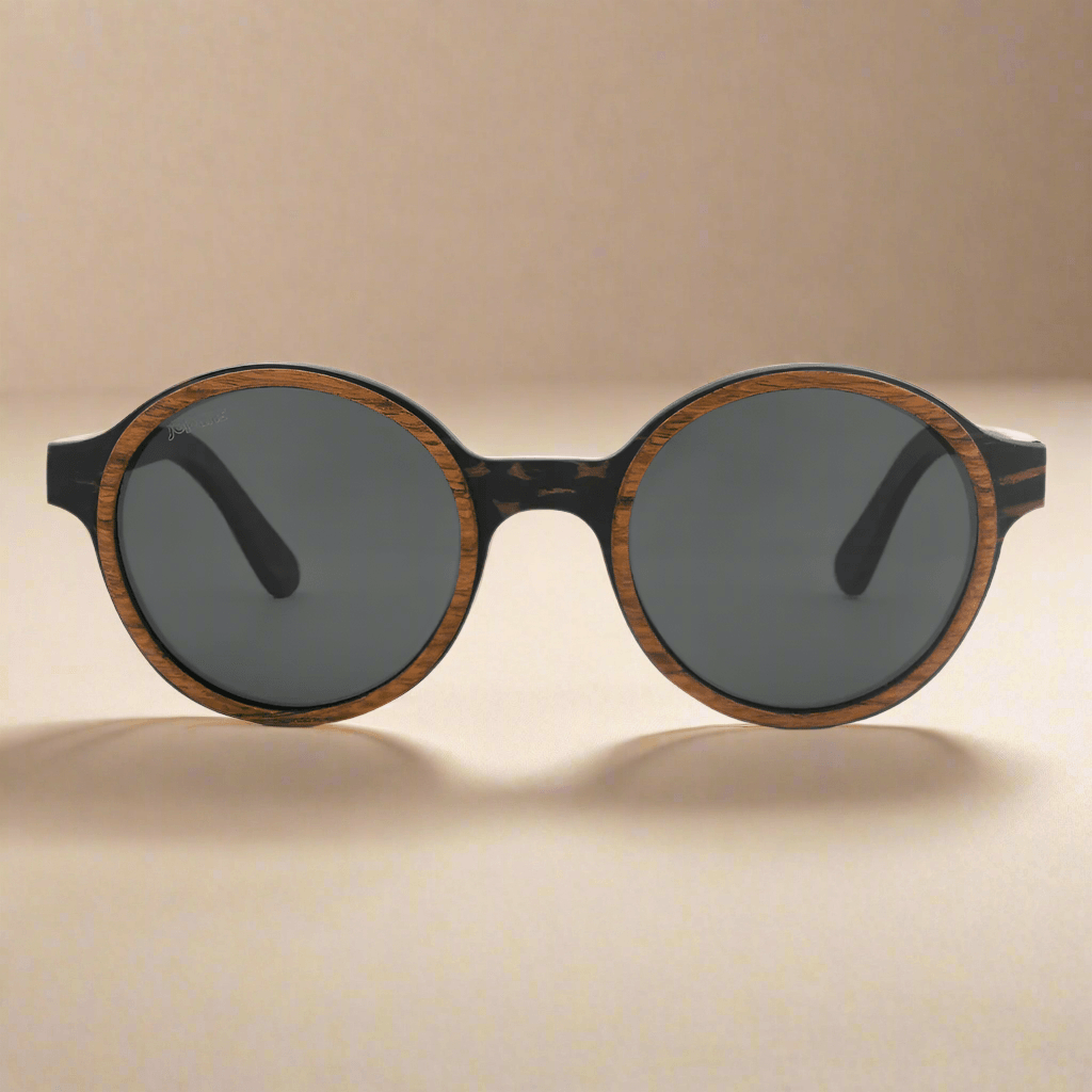Pepe – Iconic Round Wood Sunglasses JOPLINS® | Premium Sustainable Sunglasses