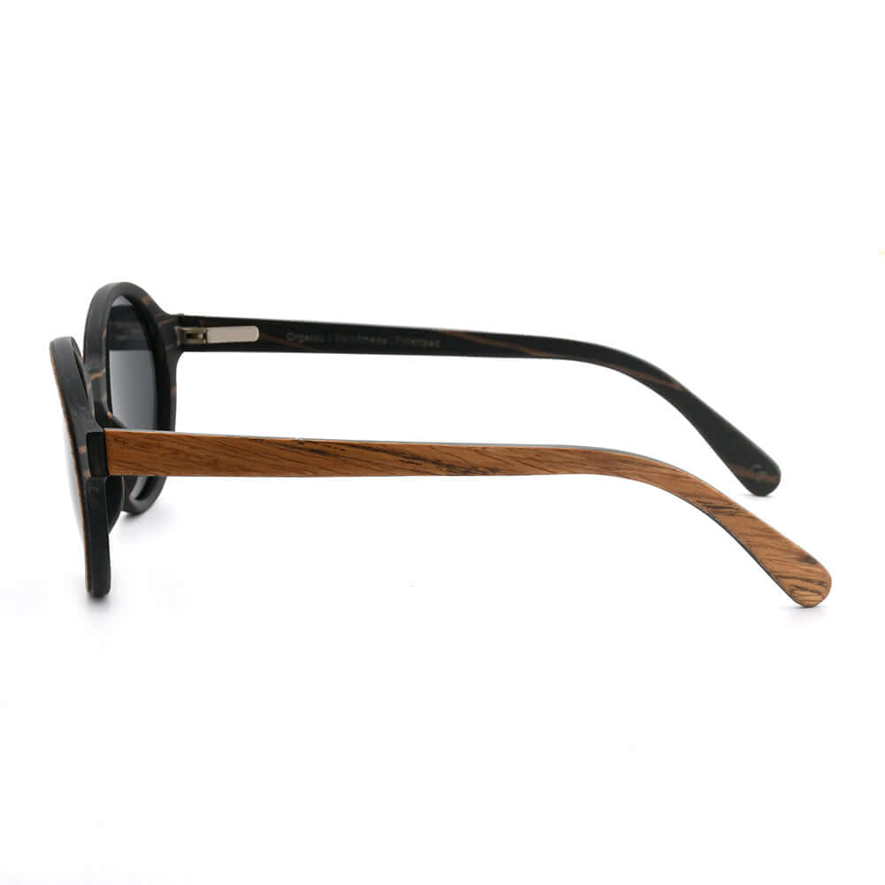 Pepe – Iconic Round Wood Sunglasses JOPLINS® | Premium Sustainable Sunglasses
