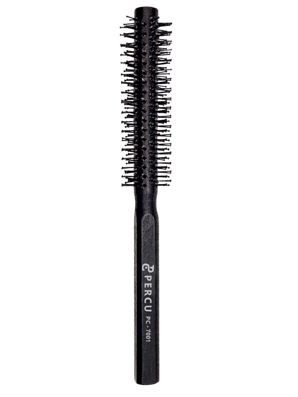 Percu Wooden Round Brush 10-Row Assorted Sizes Vip Barber Supply