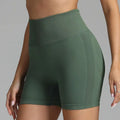 Pink High Waist Seamless Yoga Shorts Women