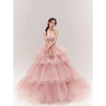 Pink Tiered Tulle Dress Fairy Temperament Main Yarn