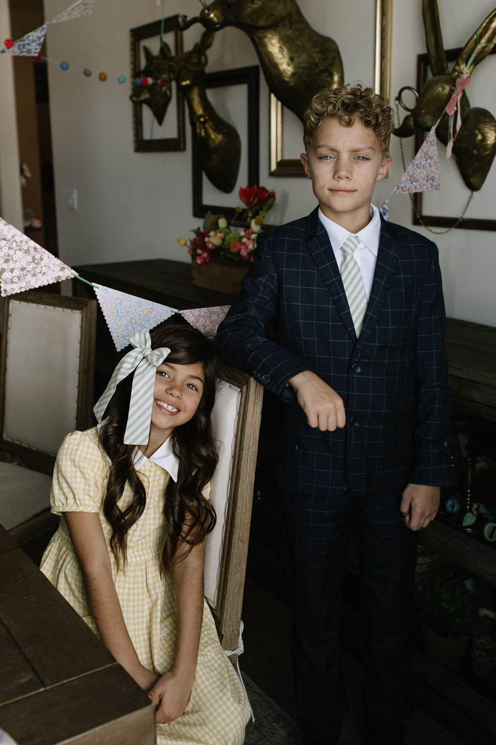 Pistachio Stripe - Boys Tie