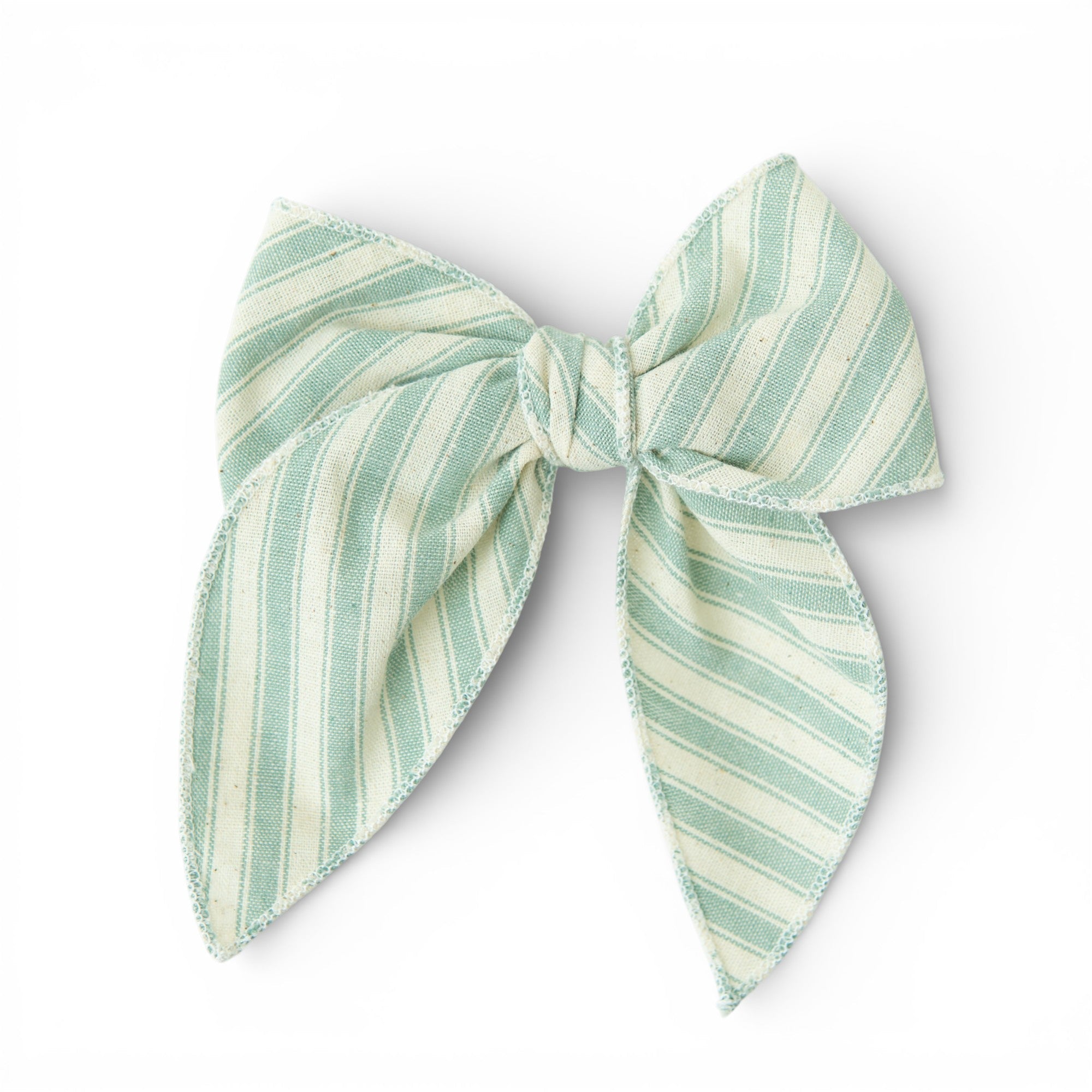 Pistachio Stripe - Darling Hair Bow