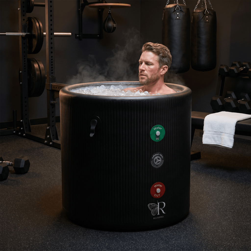 Portable Ice Bath Tub Pro - Water Chiller Compatible Cold Plunge Easy Recovery Solution RevivPro