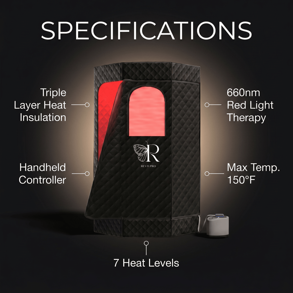 Red Light Therapy Sauna · Half Price of $399 SaunaPro | RevivPro RevivPro