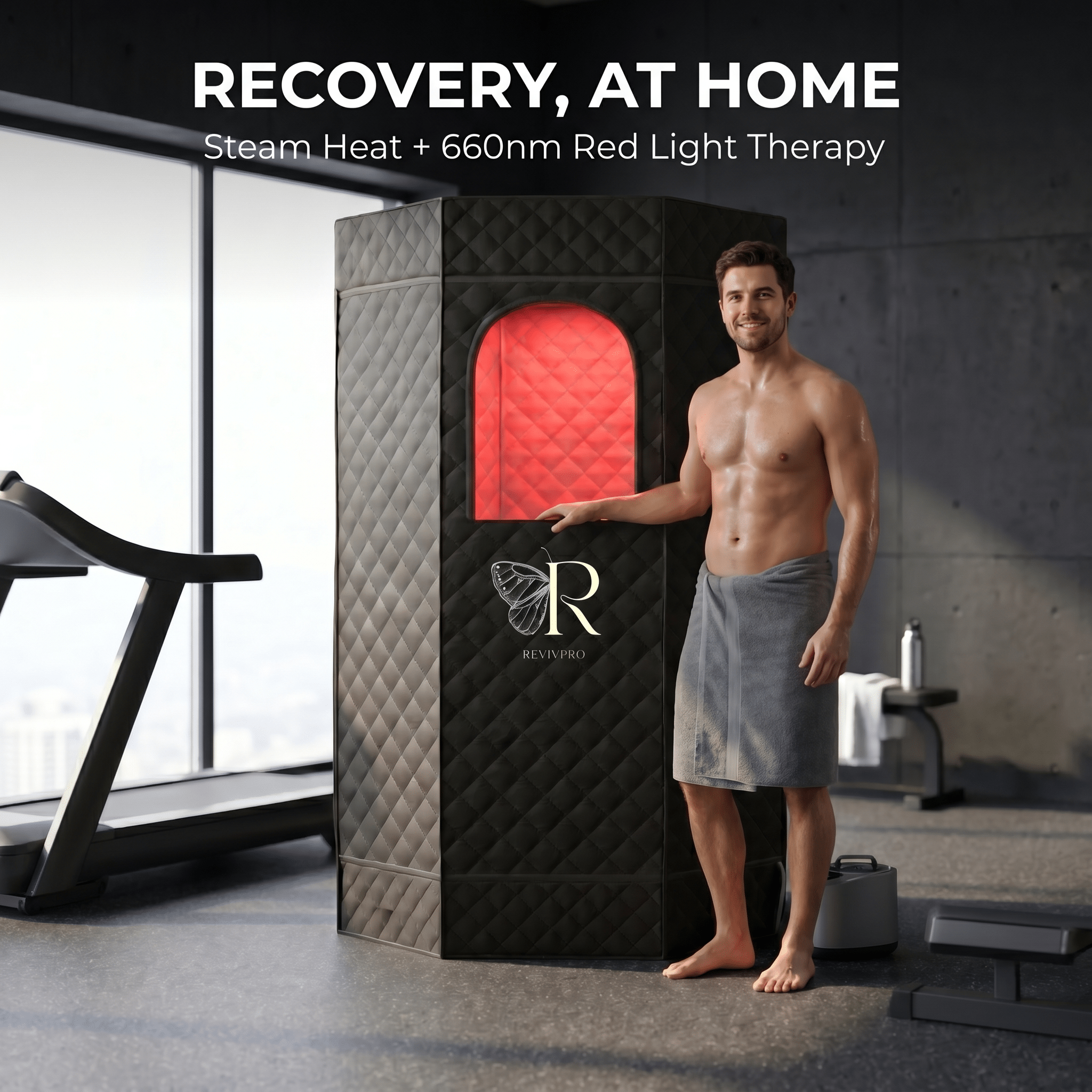 Red Light Therapy Sauna · Half Price of $399 SaunaPro | RevivPro RevivPro