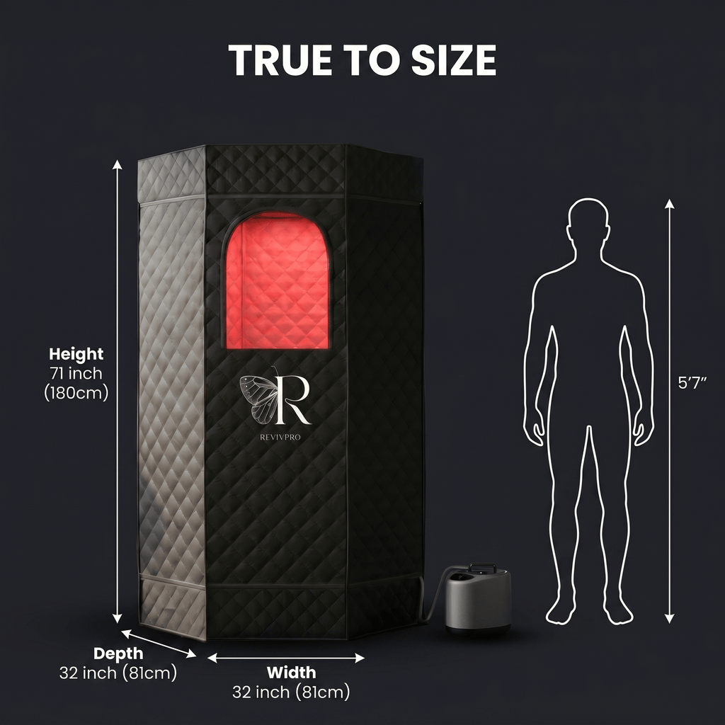 Red Light Therapy Sauna · Half Price of $399 SaunaPro | RevivPro RevivPro