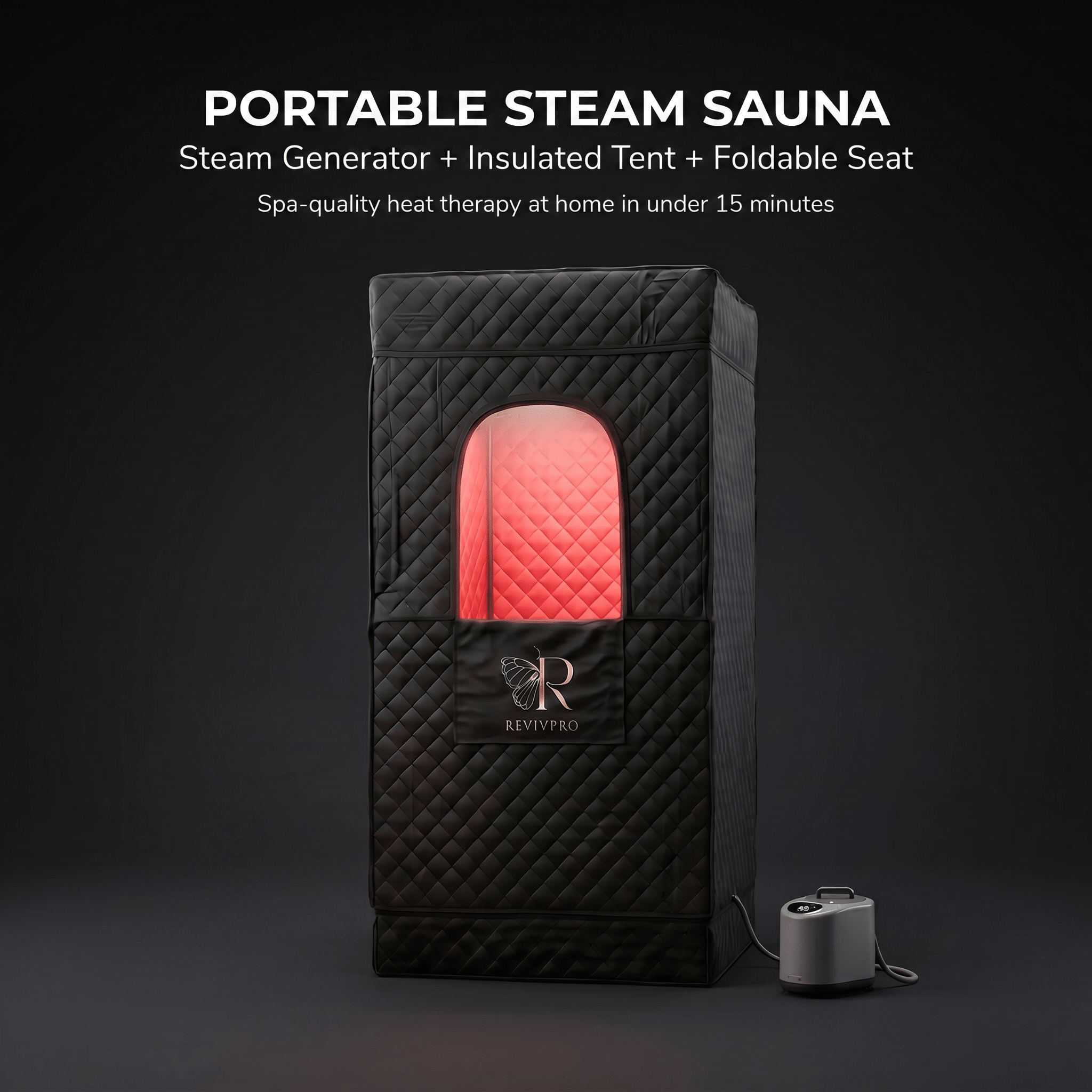 Portable Steam Sauna Box with Steamer RevivPro