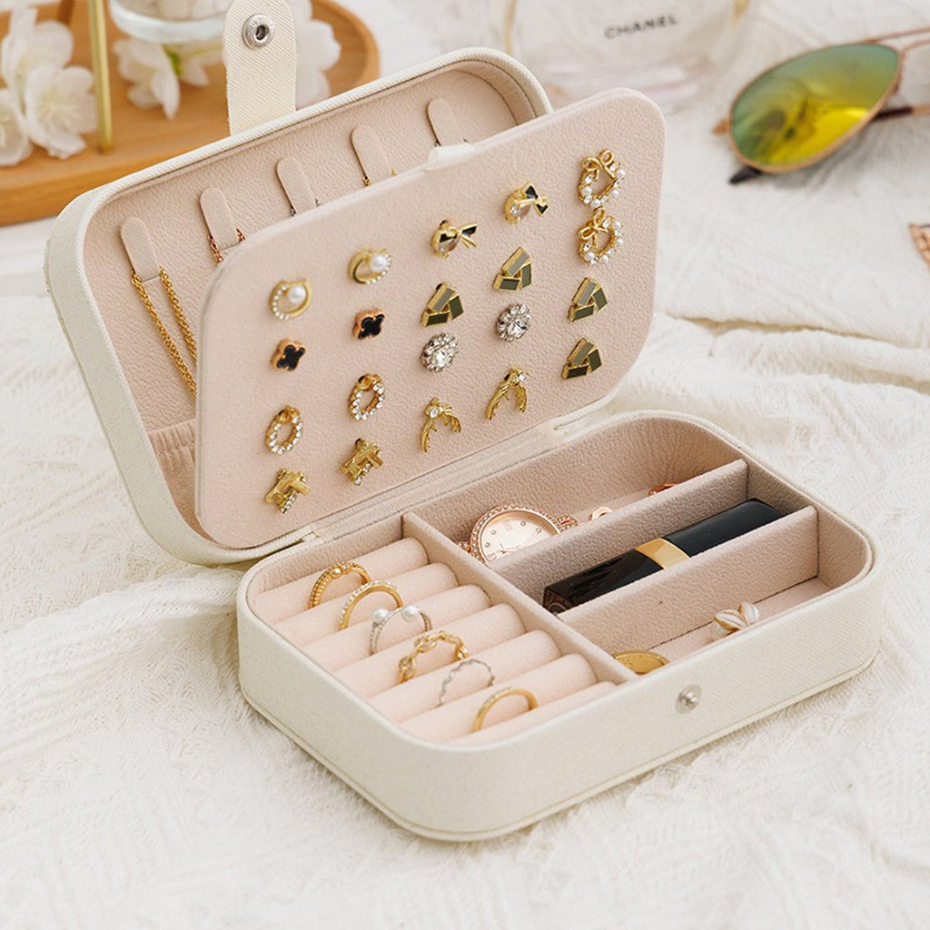 Small Jewelry Organizer Box Travel Case for Rings and Earrings Dashing Nova
