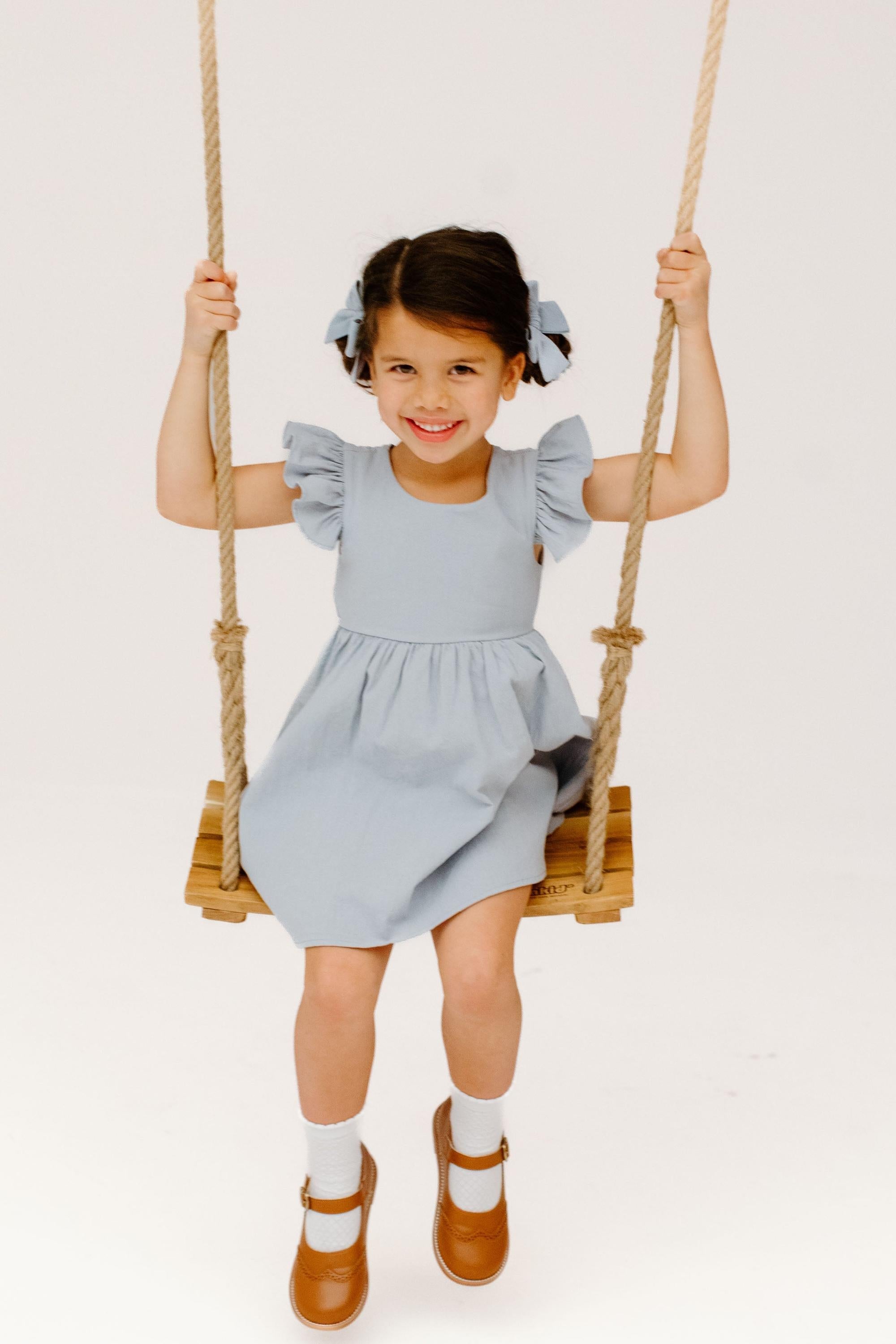 Powder Blue - Petite Hair Bow Boon Ties