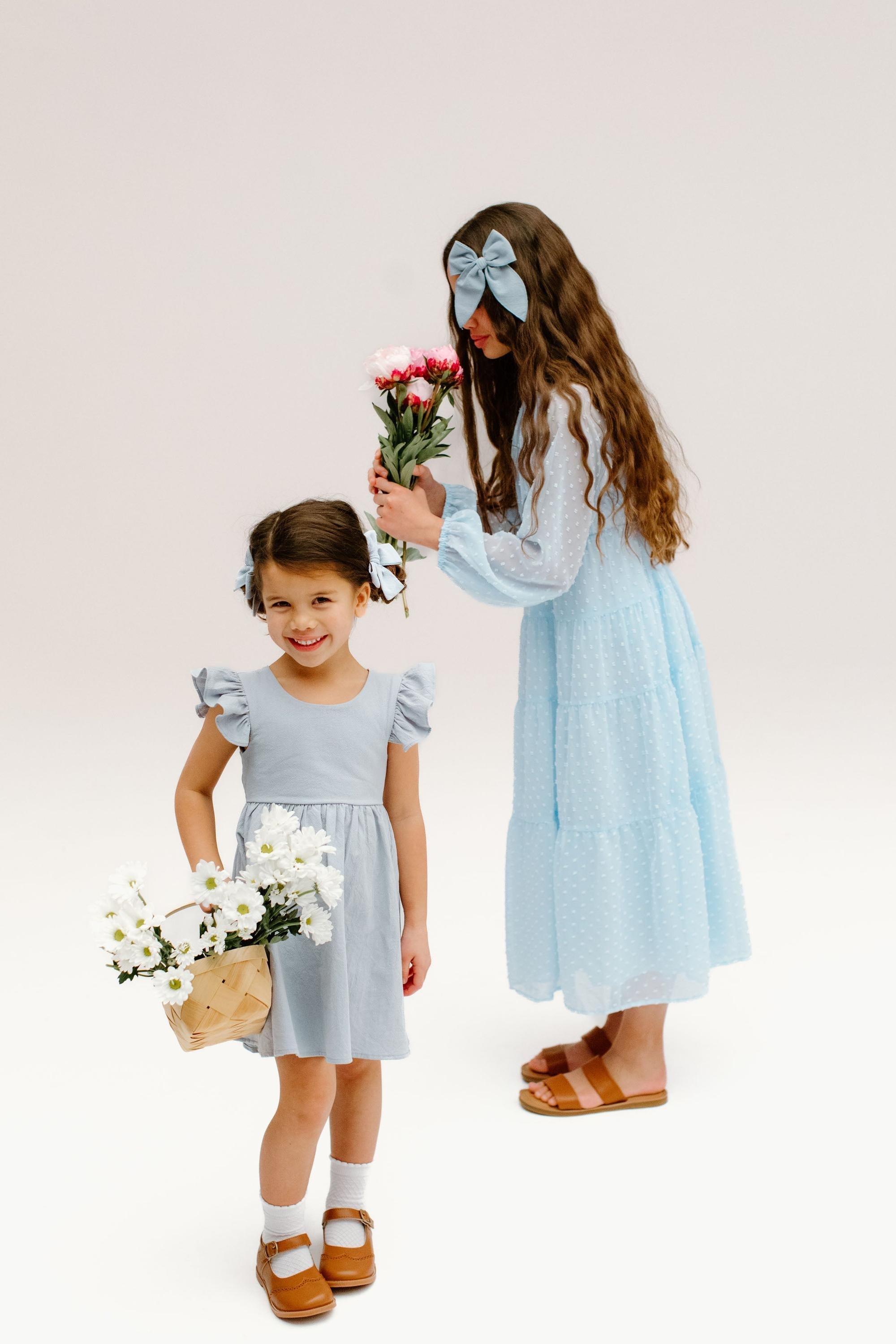 Powder Blue - Petite Hair Bow