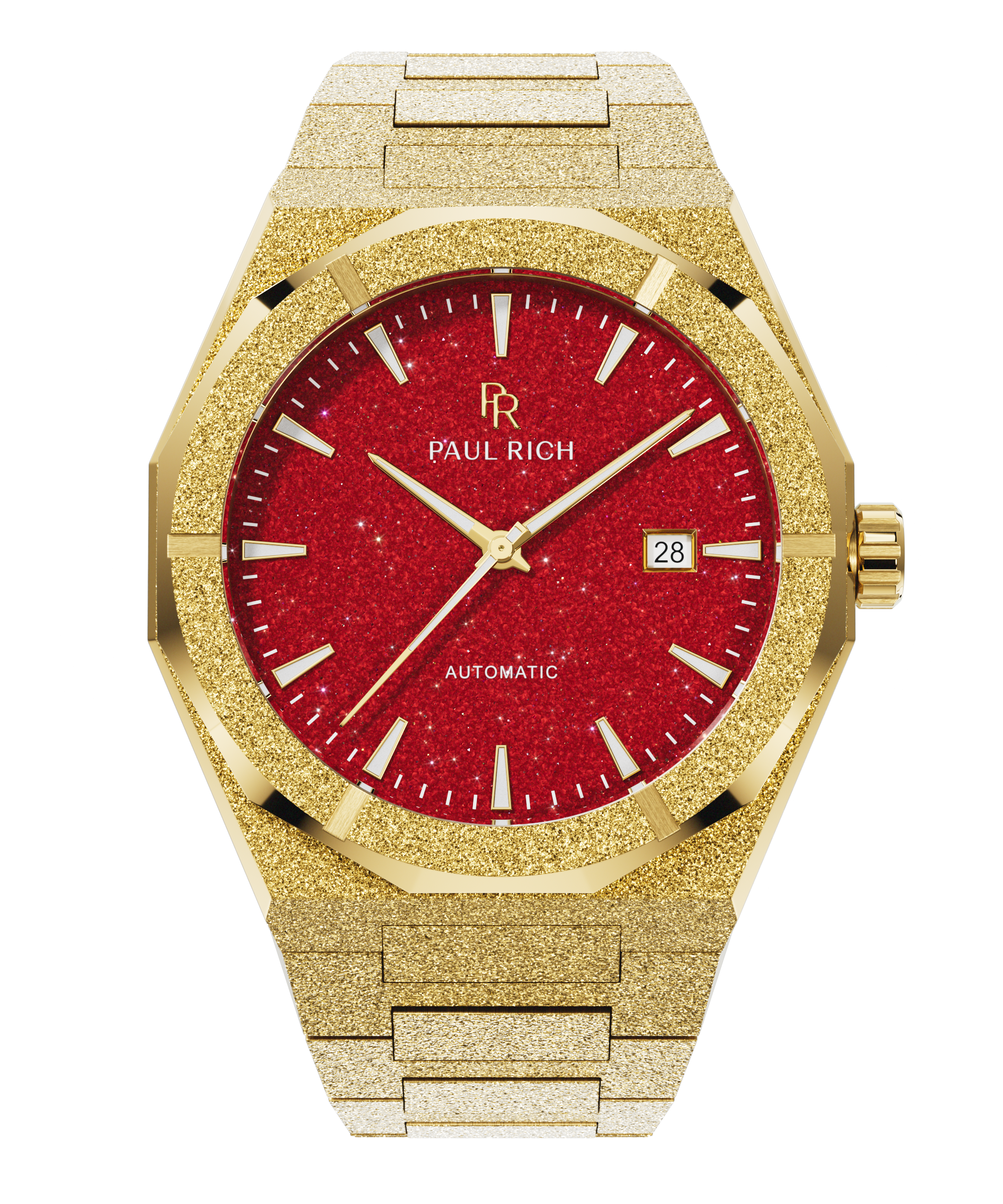 Frosted Star Dust II Gold Red