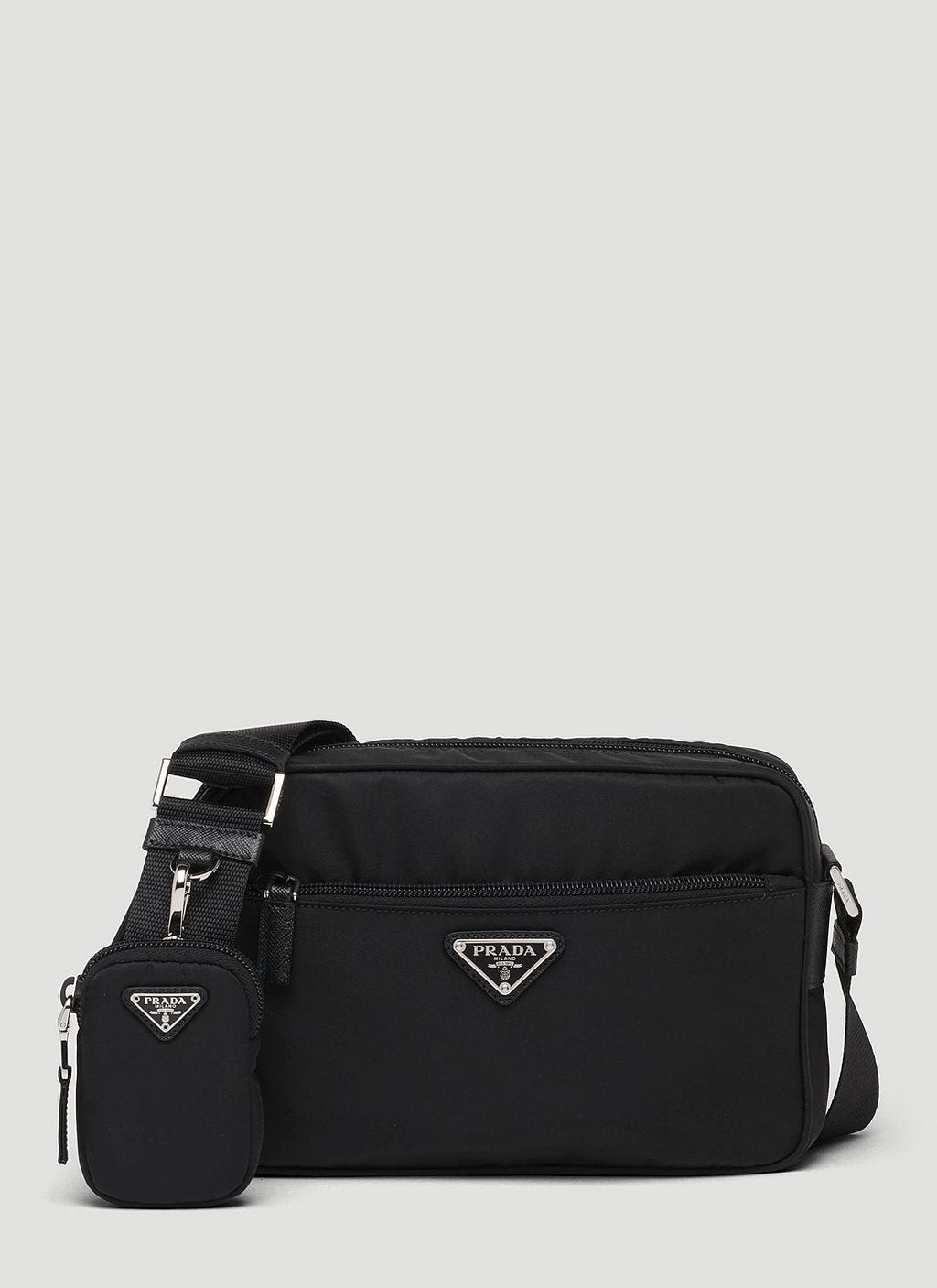 Prada Women Re-Nylon And Saffiano Leather Shoulder Bag