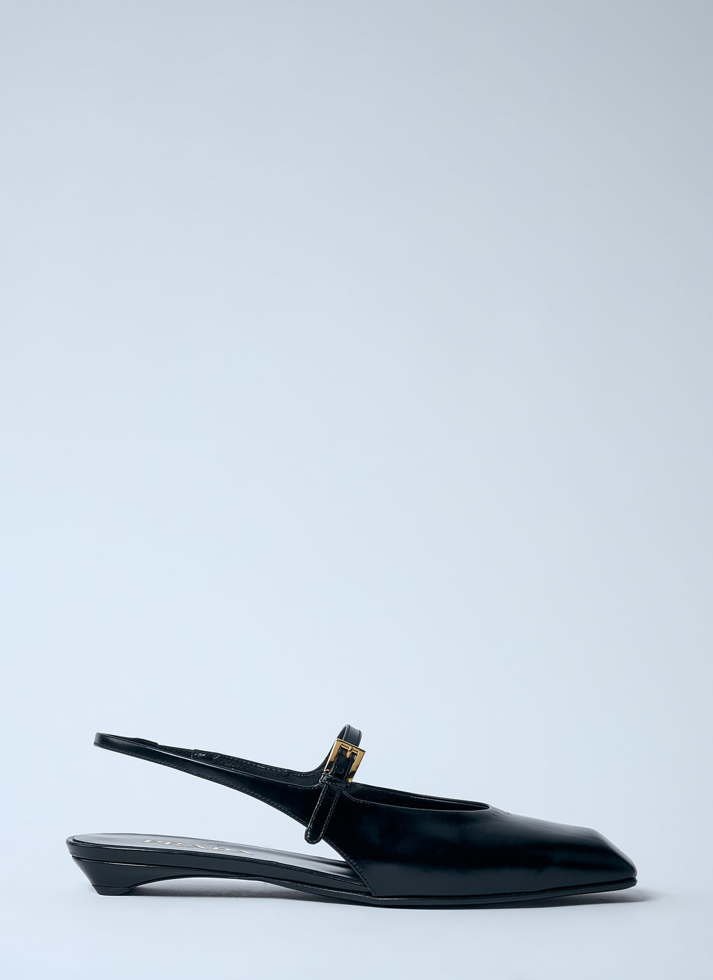 Prada Women Leather Slingback Ballerina Pumps