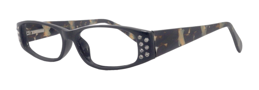 Premium Reading Glasses High End Reading Glass,  Small Frame Black  +1.25 to +3.00 magnifying glasses, Cat Eye. optical Frames