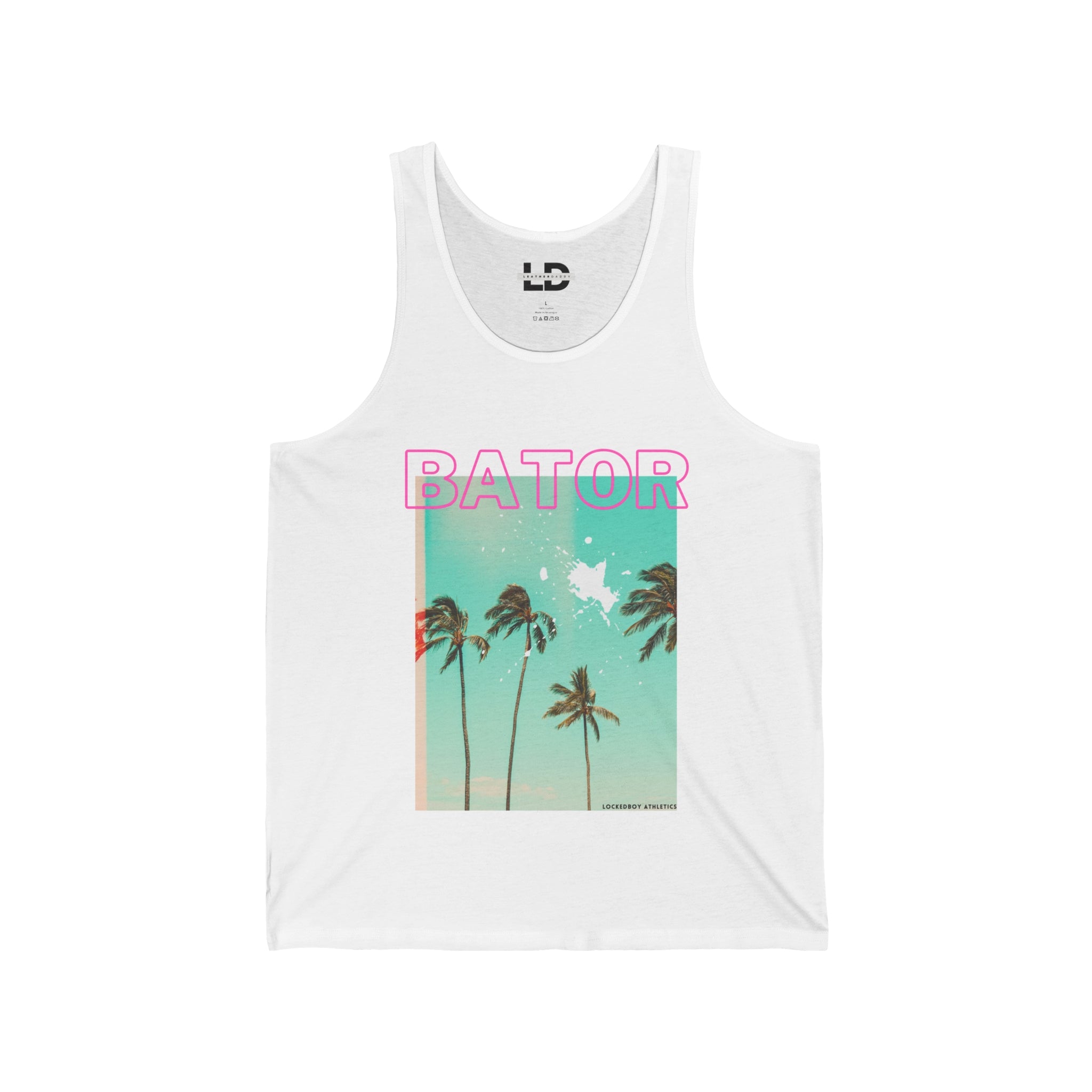 Bator Palm Tank Top - B8rBrand LeatherDaddy Skin Co.
