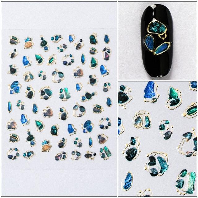 Charm 3D Colorful Nail Sticker Jewelry Design For Nails Sliders Tips Manicure Decoration Decoration Including Hearts Stars Letters Bowknot Leaves Flowers Plants Fruits Butterflies for Woman Decoration Nail Art Nail Ornament Self Adhesive Nail Decals