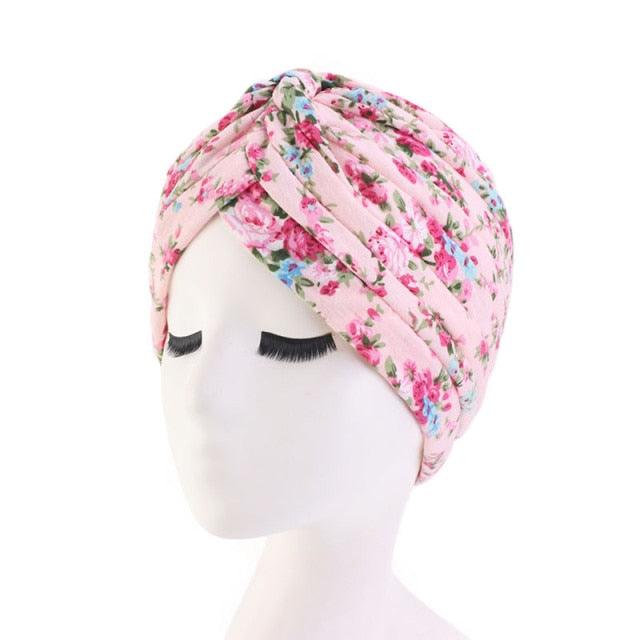 Fashion Soft Cotton Print Inner Headdress Lightweight Turban Elegant Bonnet Hijab Caps Arab Wrap Hijab Headscarf Hat For Woman Stevvex