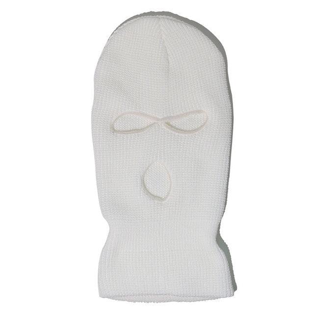 Ski Mask Knitted Face Cover Winter Balaclava Full Face Mask for Winter Outdoor Sports Winter Three 3 Hole Balaclava Knit Hat Ski Mask 3-Hole Knit Hat Full Face Cover Balaclava Hats Funny Party Embroidery Beanies Caps Hole Knitted Full Face Cover Stevvex