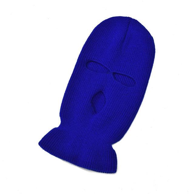 Full Face Cover Ski Mask Hat 3 Holes Balaclava Army Tactical CS Windproof Knit Beanies Bonnet Winter Warm Unisex Caps Neck Gaiter, Winter Balaclava Warm Knit Beanie for Outdoor Sports Outdoor Full Face Cover Thermal Ski Mask One Size Stevvex