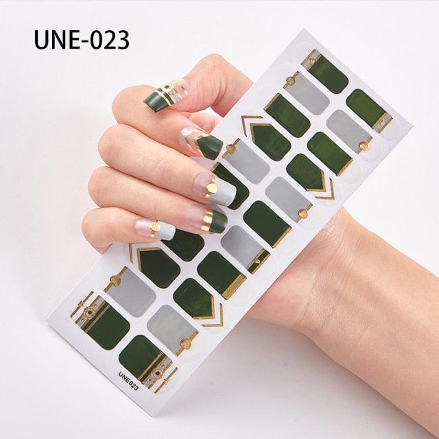 New Year Nail Art Decoration Sticker Manicure French Shiny Sequins Nail Polish Strips Wraps Accessories Manicure Nail Art Stickers French Tip Guides Stickers French Nail Stickers Form Fringe Guides for Decoration Stencil Tools