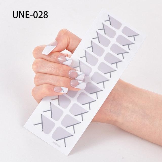 New Year Nail Art Decoration Sticker Manicure French Shiny Sequins Nail Polish Strips Wraps Accessories Manicure Nail Art Stickers French Tip Guides Stickers French Nail Stickers Form Fringe Guides for Decoration Stencil Tools