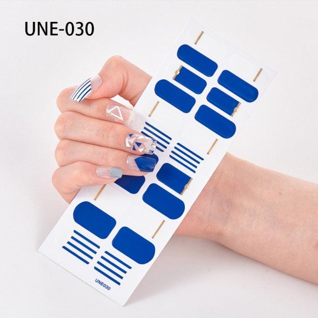 New Year Nail Art Decoration Sticker Manicure French Shiny Sequins Nail Polish Strips Wraps Accessories Manicure Nail Art Stickers French Tip Guides Stickers French Nail Stickers Form Fringe Guides for Decoration Stencil Tools