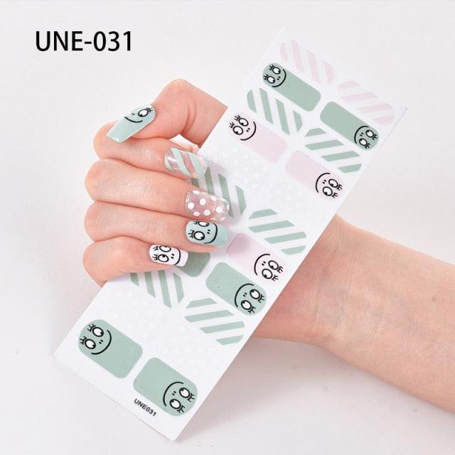 New Year Nail Art Decoration Sticker Manicure French Shiny Sequins Nail Polish Strips Wraps Accessories Manicure Nail Art Stickers French Tip Guides Stickers French Nail Stickers Form Fringe Guides for Decoration Stencil Tools