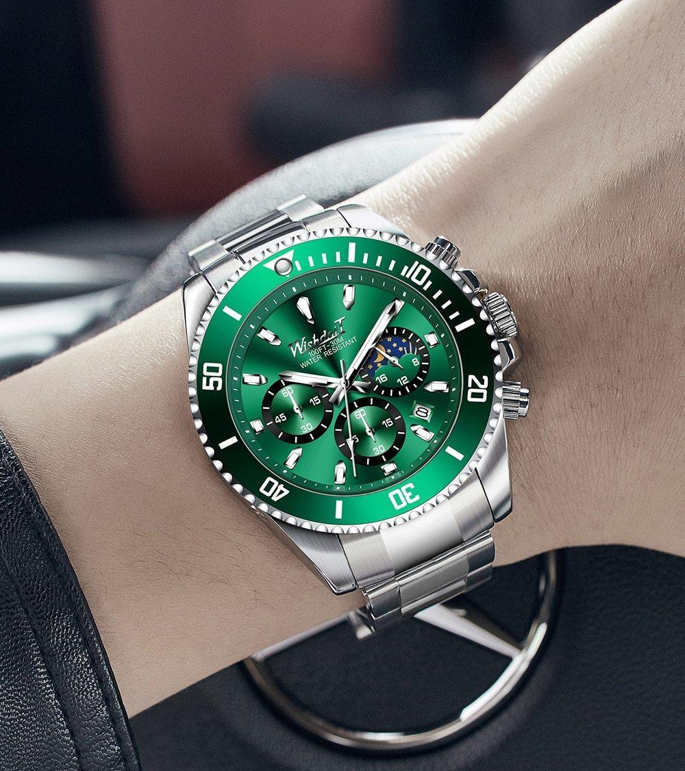 TREND New Men's Elegant Watch Waterproof And Scratch Resistant Stylish Stainless Steel Durable Wrist Watch