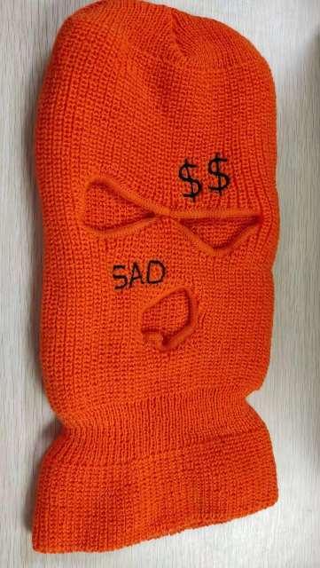 Ski Mask Knitted Face Cover Winter Balaclava Full Face Mask for Winter Outdoor Sports Winter Three 3 Hole Balaclava Knit Hat Ski Mask 3-Hole Knit Hat Full Face Cover Balaclava Hats Funny Party Embroidery Beanies Caps Hole Knitted Full Face Cover Stevvex