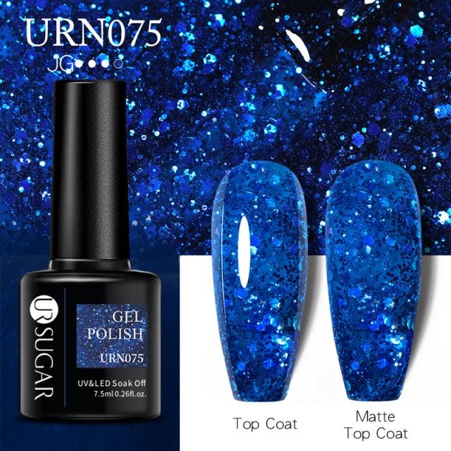 New 2022 Pink Blue Gel Nail Polish UV Color Changing Elegant Luxury Glossy Nail Design For Womens