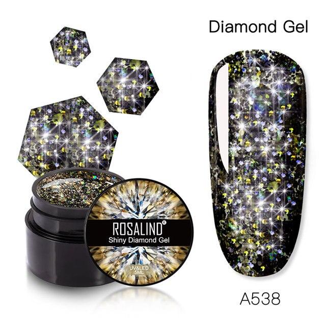 Luxury Modern Crystal Shiny Gel Nail Polish Painting Nails Art Design Diamond Manicure Gel Luxury Design For Women and Girls