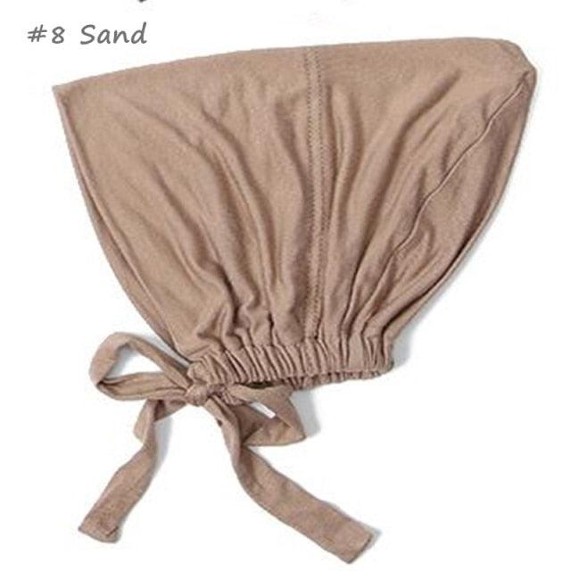 New Soft Modal Muslim Turban Hat Inner Head Wrap Bonnet Under Scarf Hijab Lightweight Caps Elegant Islamic Under Scarf Bonnet Hat Headwrap For Female Stevvex