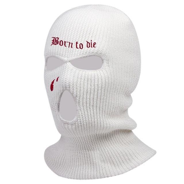 1Pc Embroidery Balaclava Face Mask 3-Hole for Cold Weather, Winter Ski Mask for Men and Women Thermal Cycling Mask Christmas Gift Face Scarf Mask Sunscreen Dustproof Army Cycling Hunting Fishing Tactical Airsoft Hat Stevvex