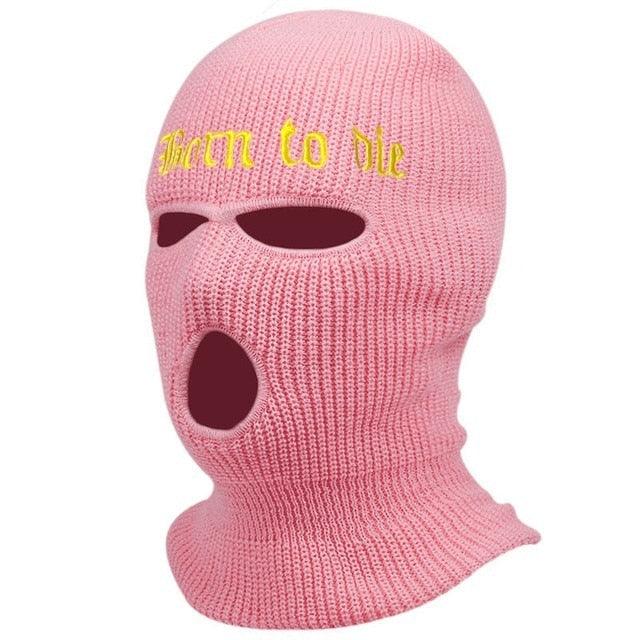 1Pc Embroidery Balaclava Face Mask 3-Hole for Cold Weather, Winter Ski Mask for Men and Women Thermal Cycling Mask Christmas Gift Face Scarf Mask Sunscreen Dustproof Army Cycling Hunting Fishing Tactical Airsoft Hat Stevvex