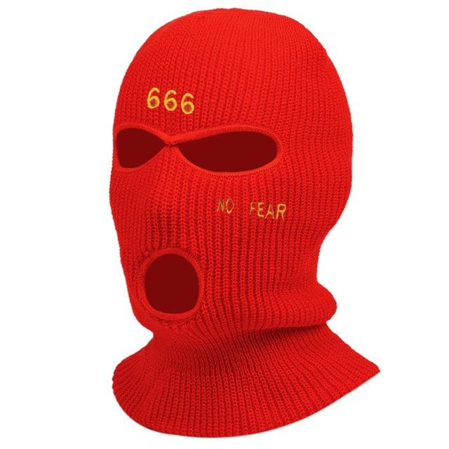 1Pc Embroidery Balaclava Face Mask 3-Hole for Cold Weather, Winter Ski Mask for Men and Women Thermal Cycling Mask Christmas Gift Face Scarf Mask Sunscreen Dustproof Army Cycling Hunting Fishing Tactical Airsoft Hat Stevvex