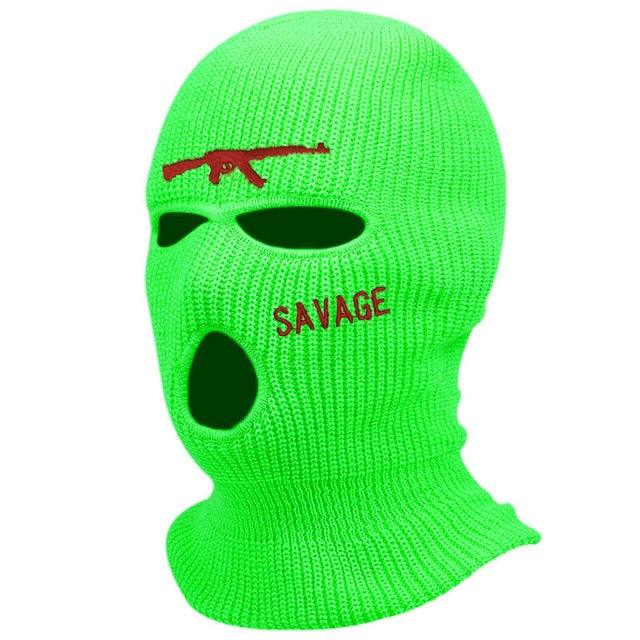 1Pc Embroidery Balaclava Face Mask 3-Hole for Cold Weather, Winter Ski Mask for Men and Women Thermal Cycling Mask Christmas Gift Face Scarf Mask Sunscreen Dustproof Army Cycling Hunting Fishing Tactical Airsoft Hat Stevvex