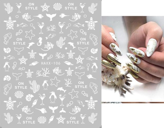 Fashion Nails Art Manicure Back Glue Decal Decorations Design Nail Sticker For Nails Tips Beauty Fun Nail Art Stickers Decal 3D Self-Adhesive Abstract Face Curve Graffiti Nail Design for Acrylic Nail Supplies Designer Nail Decorations for Women Girls Kids