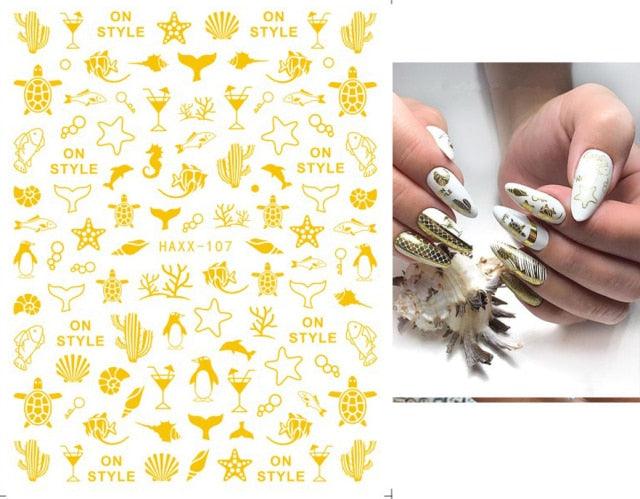 Fashion Nails Art Manicure Back Glue Decal Decorations Design Nail Sticker For Nails Tips Beauty Fun Nail Art Stickers Decal 3D Self-Adhesive Abstract Face Curve Graffiti Nail Design for Acrylic Nail Supplies Designer Nail Decorations for Women Girls Kids