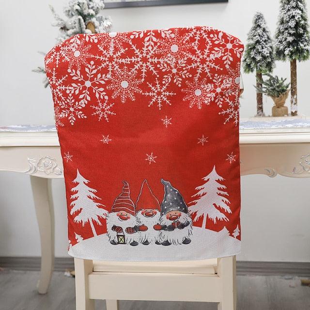 Stylish Chair Covers Christmas Santa Claus Chair Back Cover Christmas Dining Dinner Table Decoration New Year Party Supplies Dining Table Decoration for Home New Year Party Stevvex