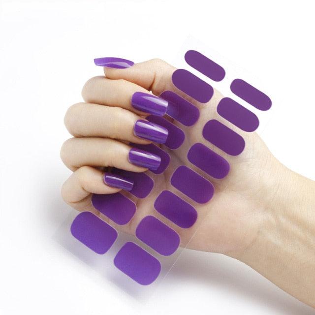 New Year Pure Color Nail Wrap Decals Plain Decor Stickers Nail Art Sticker Set Minimalist Nail Strip Christmas Nail Sticker Nail Decorations Accessories Metal Curve Stripe Lines Design Letter Nail Sticker Adhesive Decoration Template Nail Tool Decor