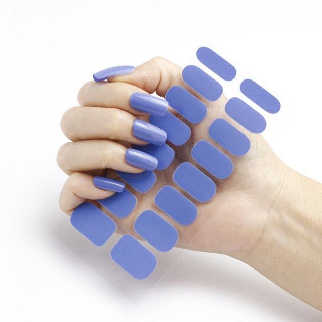 New Year Pure Color Nail Wrap Decals Plain Decor Stickers Nail Art Sticker Set Minimalist Nail Strip Christmas Nail Sticker Nail Decorations Accessories Metal Curve Stripe Lines Design Letter Nail Sticker Adhesive Decoration Template Nail Tool Decor