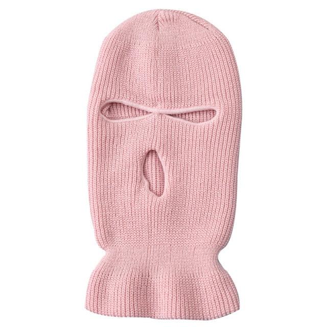 Full Face Cover Ski Mask Hat 3 Holes Balaclava Army Tactical CS Windproof Knit Beanies Bonnet Winter Warm Unisex Caps Neck Gaiter, Winter Balaclava Warm Knit Beanie for Outdoor Sports Outdoor Full Face Cover Thermal Ski Mask One Size Stevvex