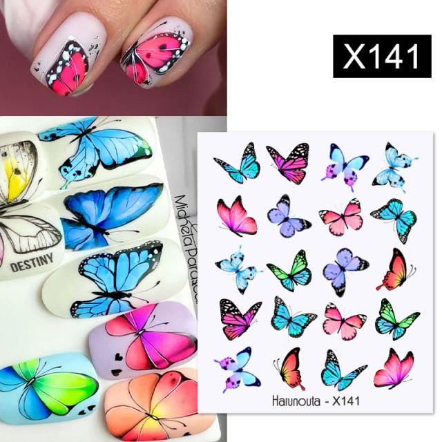 Black White Butterfly 3D Nails Sticker Geometry Decals Flower Gold Decals Designs For Nail Art Manicures Decorations Art Decorations Decoration Decal Self-Adhesive 3D Wave Design Decoration for Women Girls Tape Nail Art Stickers Decal Decoration