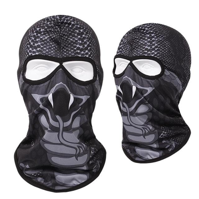 Double Eye Hole Animal Head Hat Horror Role-Playing Full Face Mask Riding Hunting Balaclava Sweat-Absorbent And Breathable Scarf Dustproof Headgear Unisex Cycling Equipment Racing Breather Mask Tactical Airsoft Cap Scarf Mask Ski Hat Spring Summer For Men Stevvex