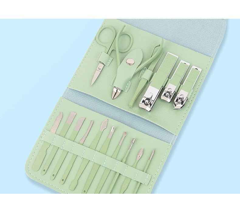 Nail Clippers Pedicure Kit – 16-Piece Grooming Set with Case Dashing Nova