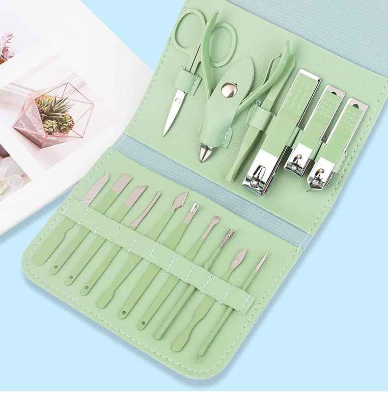 Nail Clippers Pedicure Kit – 16-Piece Grooming Set with Case Dashing Nova