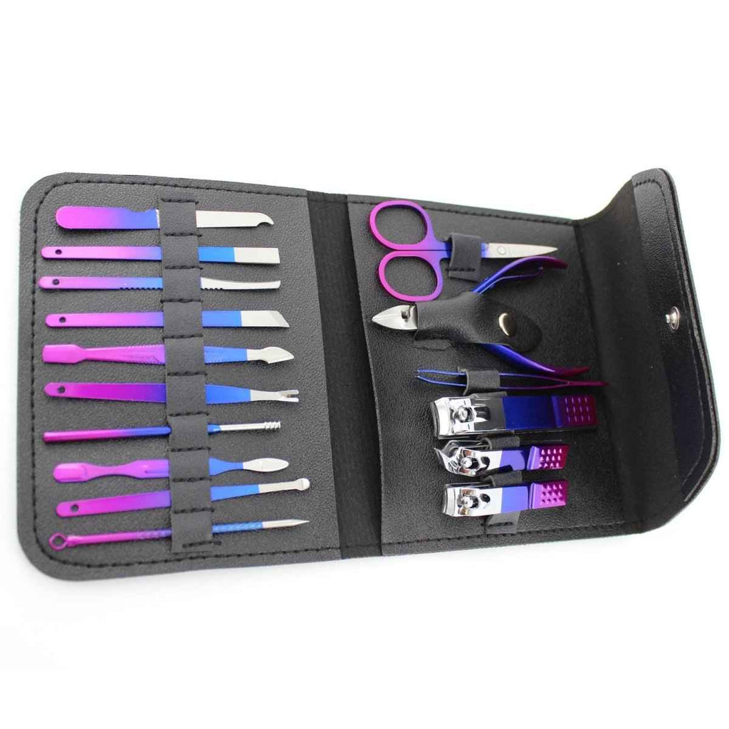 Nail Clippers Pedicure Kit – 16-Piece Grooming Set with Case Dashing Nova
