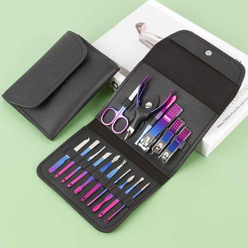 Nail Clippers Pedicure Kit – 16-Piece Grooming Set with Case Dashing Nova
